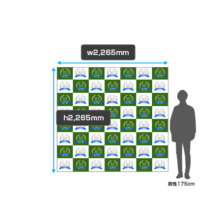 楽々バックパネル 3×3 サイズイメージ