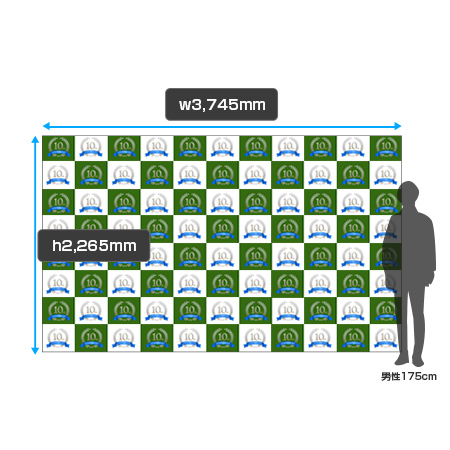 楽々バックパネル 3×5 サイズイメージ