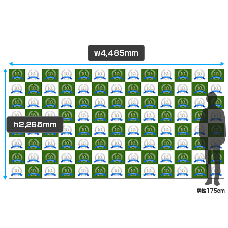 楽々バックパネル 3×6 サイズイメージ