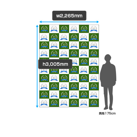 楽々バックパネル 4×3 サイズイメージ