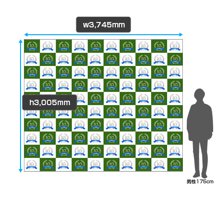 楽々バックパネル 4×5 サイズイメージ