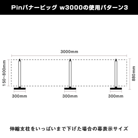 Pinバナービッグ w3000使用パターン3