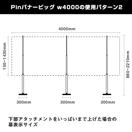 Pinバナービッグ w4000使用パターン2