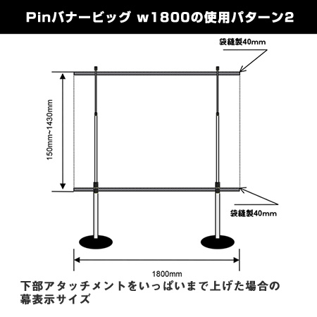 Pinバナービッグ w1800使用パターン例2