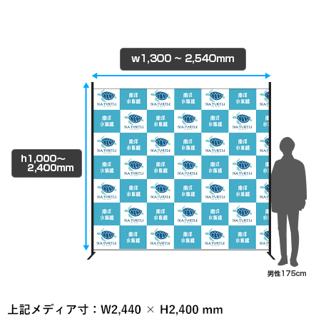 バナースクリーンアルファ サイズイメージ