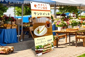 屋台ブース装飾のデザイン例