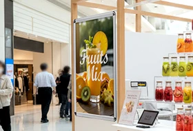 商品やロゴを大きく取り入れたデザイン例